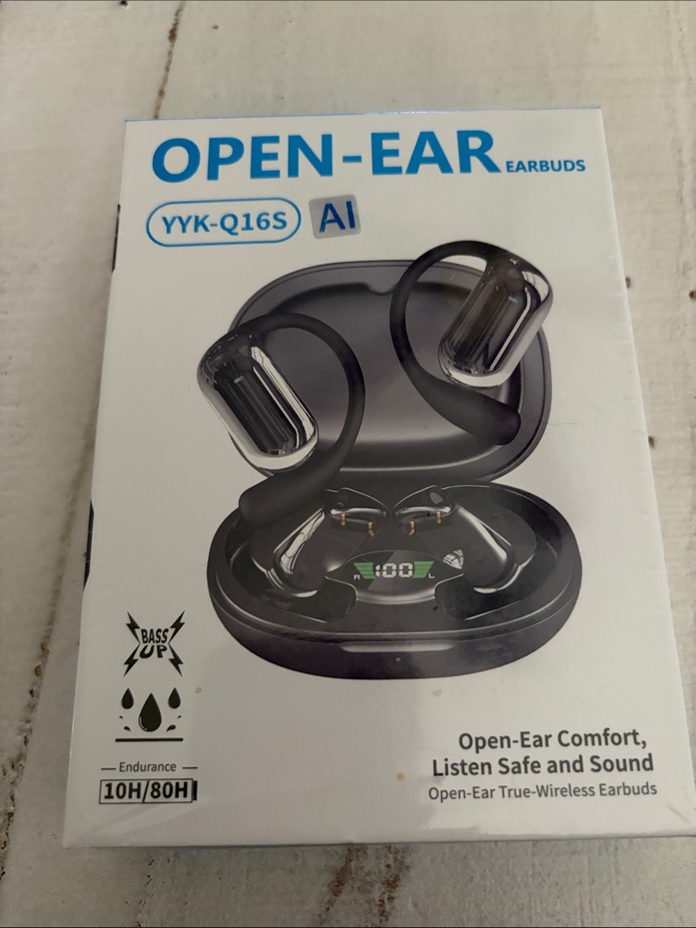 Open-Ear Earbuds Wireless Earbuds - Black
